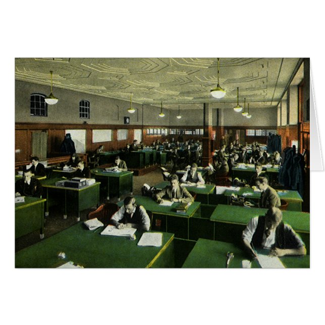 Vintage Business, Journalists in Newspaper Office (Front Horizontal)