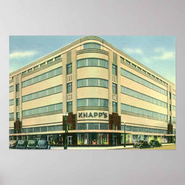 Vintage Business, Knapp's Department Store Poster (Front)