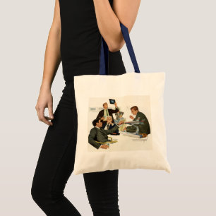 Vintage Business, Meeting with Airline Executives Tote Bag