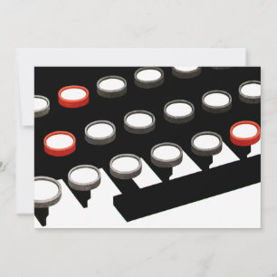 Vintage Business Old Fashioned Typewriter Keyboard