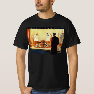 Vintage Business Retail Store, Man Window Shopping T-Shirt