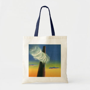 Vintage Business, Steam Whistle Factory Sunrise Tote Bag