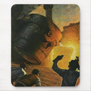 Vintage Business, Steel Manufacturing Industry Mouse Mat