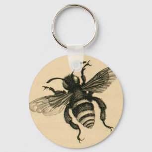 Vintage busy bee key ring