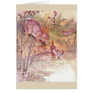 Vintage - Busy Mother Bunny,