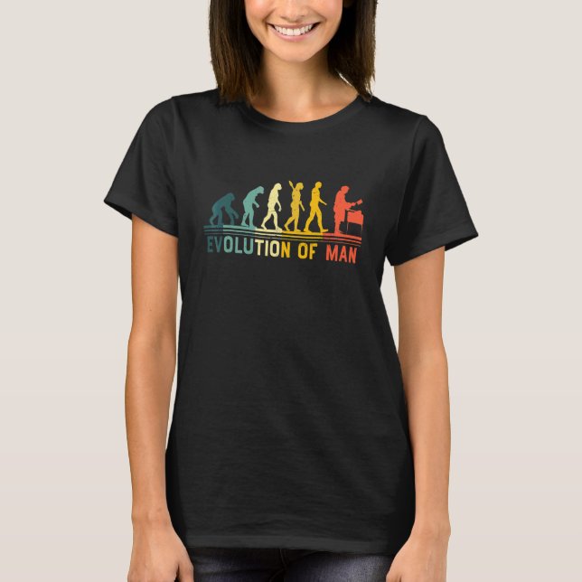 Vintage Butcher  Evolution Man T-Shirt (Front)