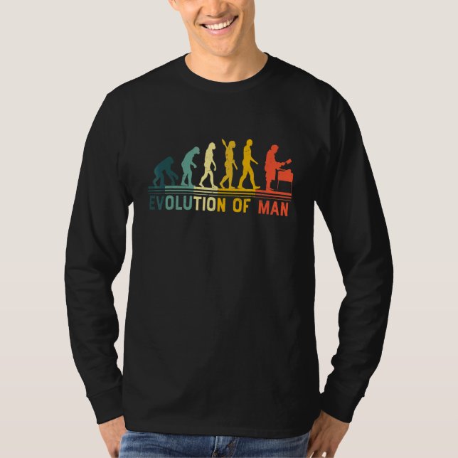 Vintage Butcher  Evolution Man T-Shirt (Front)