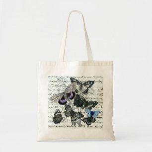 Vintage Butterflies Austen Tote Bag