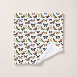 Vintage Butterflies Bath Towel Set