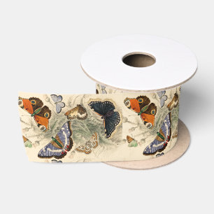 Vintage Butterflies by Oliver Goldsmith Satin Ribbon