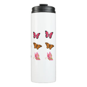 Vintage Butterflies – Colourful Entomology Illustr Thermal Tumbler