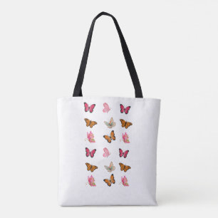 Vintage Butterflies – Colourful Entomology Illustr Tote Bag