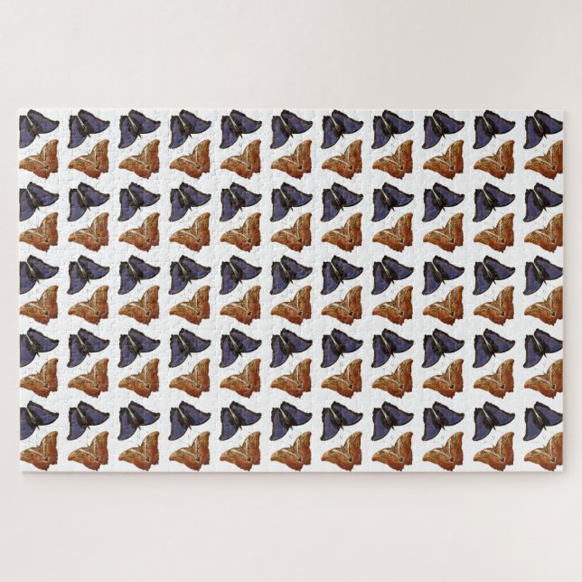 Vintage Butterflies Illustration Art Jigsaw Puzzle (Horizontal)