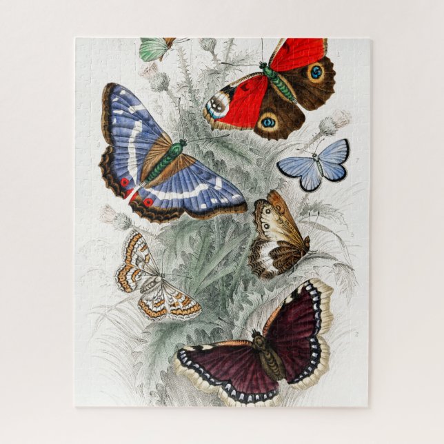 Vintage Butterflies Jigsaw Puzzle (Vertical)