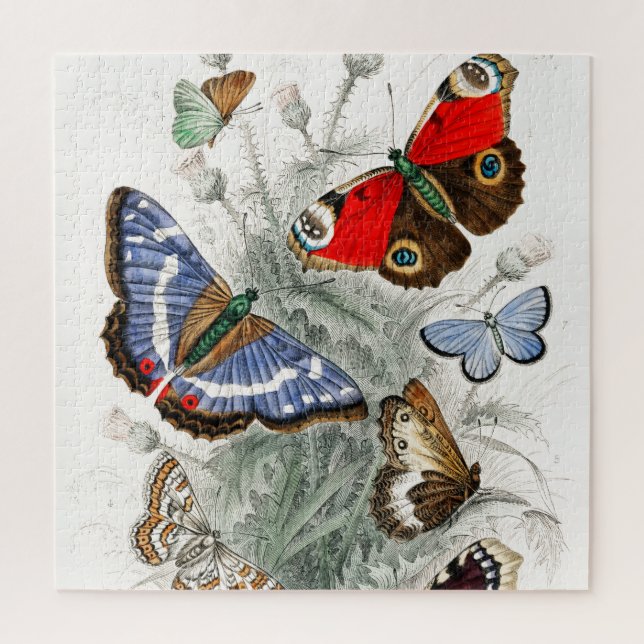 Vintage Butterflies Jigsaw Puzzle (Vertical)