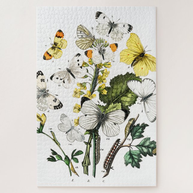 Vintage Butterflies Jigsaw Puzzle (Vertical)