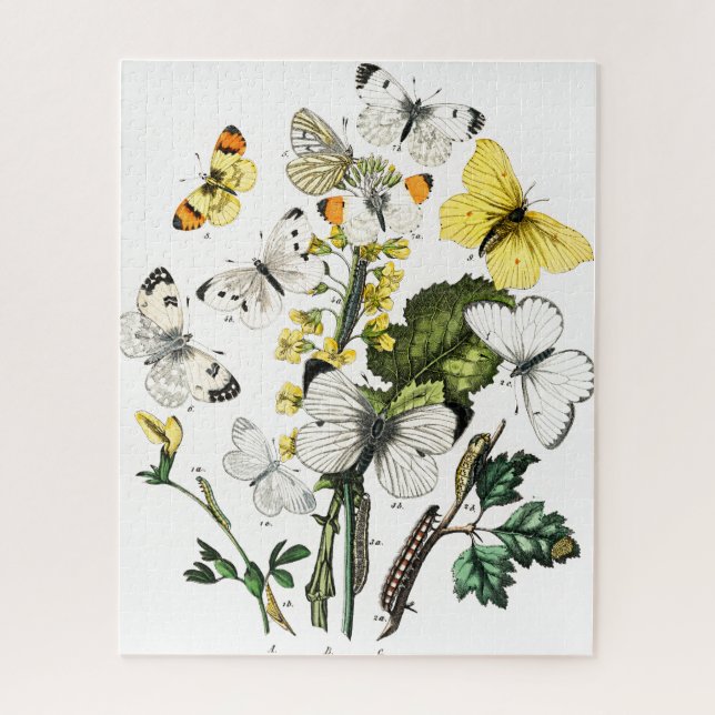 Vintage Butterflies Jigsaw Puzzle (Vertical)