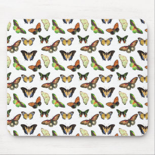Vintage Butterflies Mouse Mat