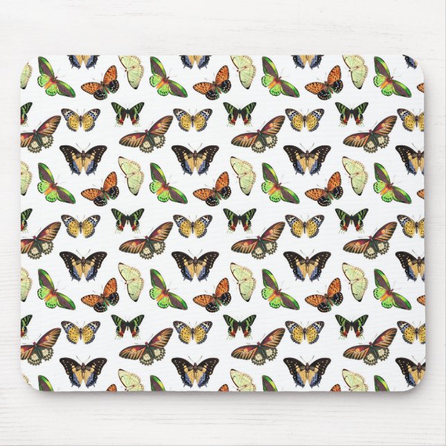 Vintage Butterflies Mouse Mat (Front)