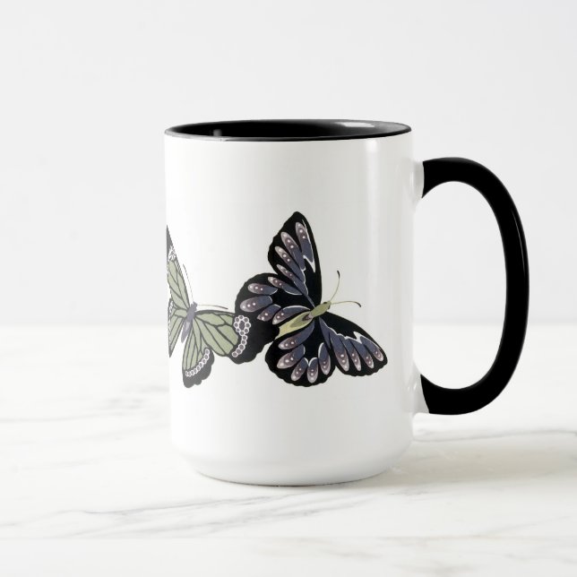 Vintage Butterflies Mug (Right)