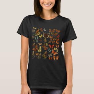 Vintage Butterflies print Butterfly Collection ent T-Shirt