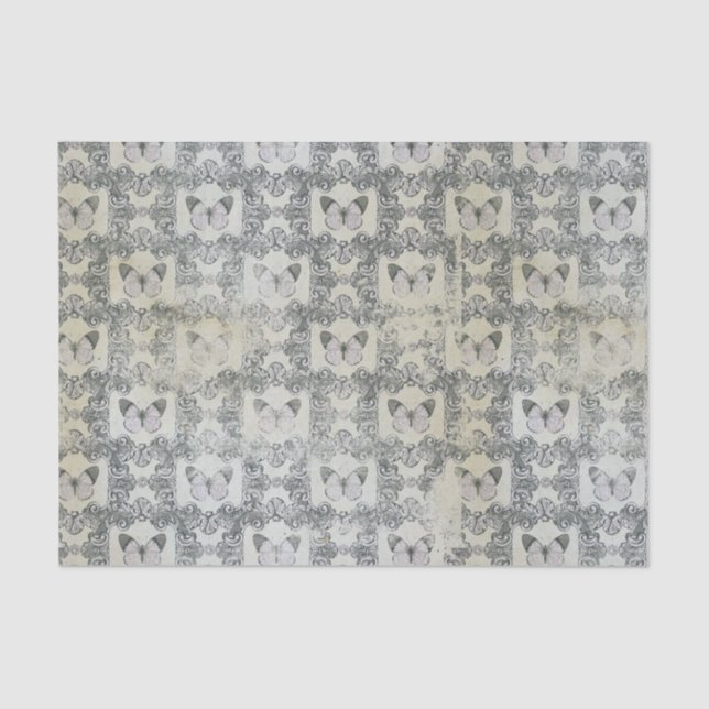 Vintage Butterflies Tissue Paper (Front)