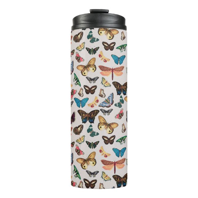 Vintage butterfly Aesthetic Thermal Tumbler (Front)