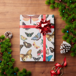Vintage butterfly Aesthetic Wrapping Paper