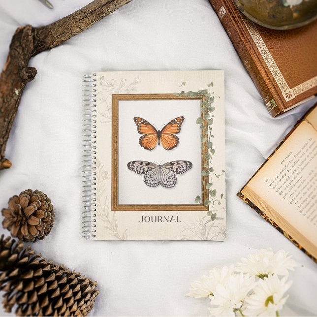 Vintage Butterfly Botanical Flower Illustrations Notebook (Creator Uploaded)