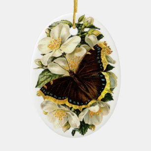 Vintage Butterfly Christmas Tree Ornament