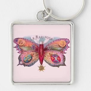 Vintage Butterfly Cigar Key Ring