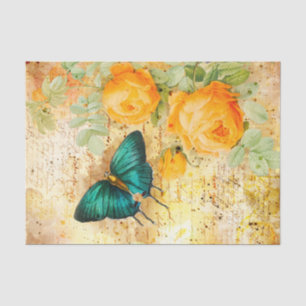 Vintage Butterfly Collage Tissue Paper