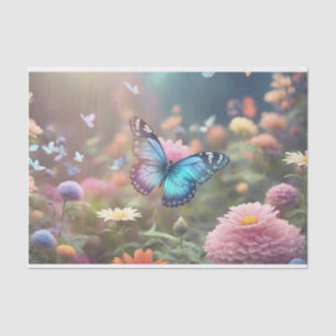 vintage butterfly decoupage tissue paper