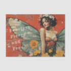 Vintage Butterfly Fairy Inspirational Decoupage