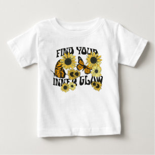 Vintage Butterfly   Find Your Inner Glow Baby T-Shirt