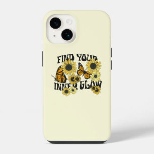 Vintage Butterfly Find Your Inner Glow iPhone 14 Case