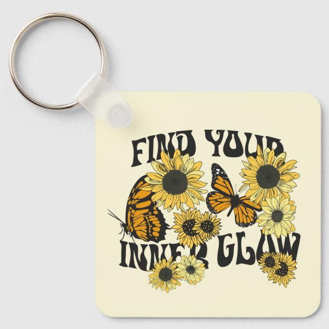 Vintage Butterfly | Find Your Inner Glow Key Ring (Front)