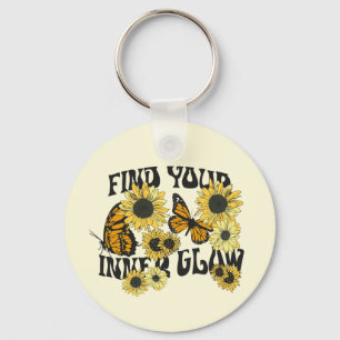 Vintage Butterfly   Find Your Inner Glow Key Ring