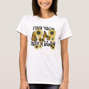 Vintage Butterfly   Find Your Inner Glow T-Shirt