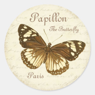 Vintage butterfly girly & beautiful sticker