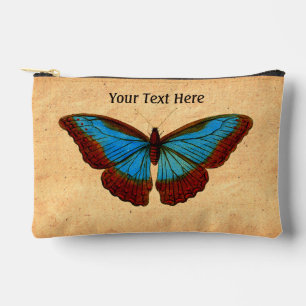 Vintage Butterfly Illustration Accessory Pouch