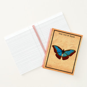 Vintage Butterfly Illustration Notebook