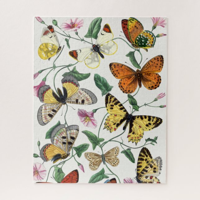 Vintage Butterfly & Moth  Jigsaw Puzzle (Vertical)