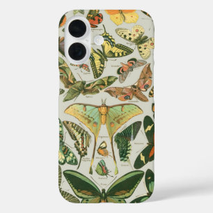 Vintage Butterfly Moth Pattern Print iPhone 16 Case