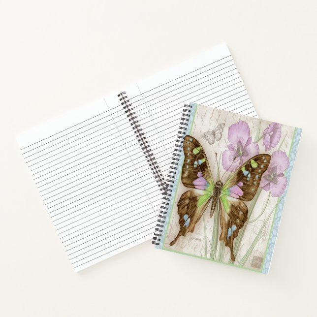 Vintage butterfly notebook (Inside)