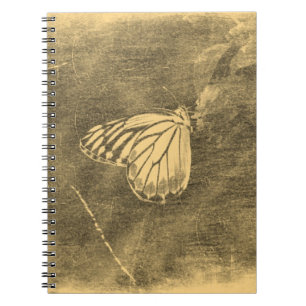 Vintage Butterfly on Flower #2  Notebook