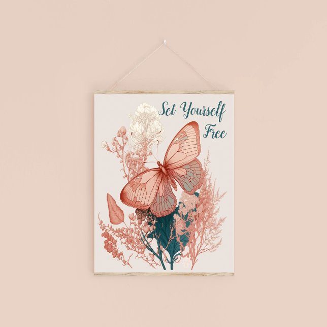 Vintage Butterfly on Flower Poster (Creator Uploaded)