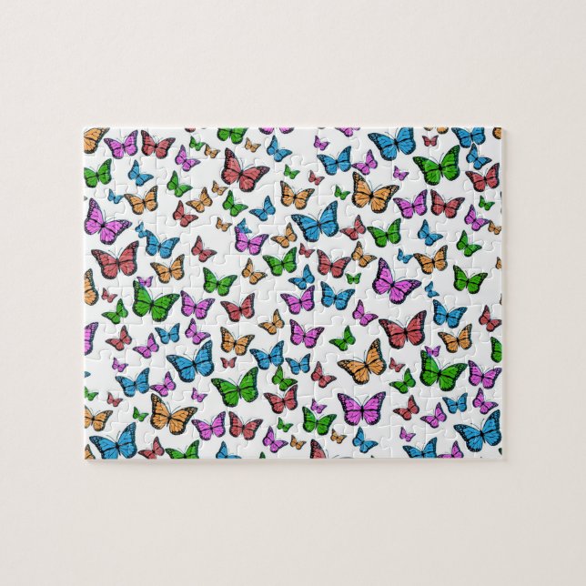 Vintage Butterfly Papillon Old Illustration Art Jigsaw Puzzle (Horizontal)