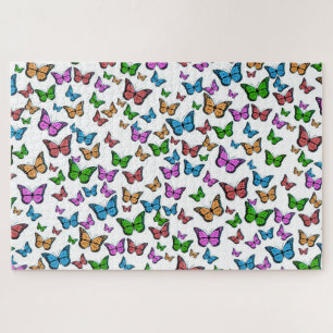 Vintage Butterfly Papillon Old Illustration Art Jigsaw Puzzle