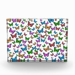 Vintage Butterfly Papillon Old Illustration Art Photo Block
